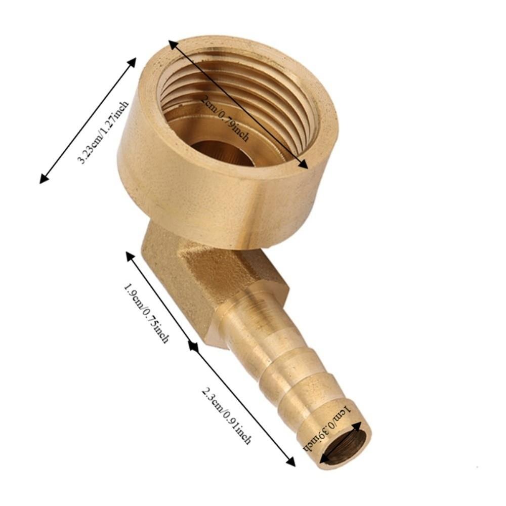 1pcs 90 Degree Barb Hose Fitting Female Threaded Hose Barb Fitting Elbow Fuel/Water/Oil/Gas/Air