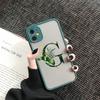 Чехол для телефона с начальной буквой от A до Z Для iPhone 12 13 Mini 11 Pro Max Листья Алфавит Зеленая задняя крышка Для iphone 11 14 promax Чехлы