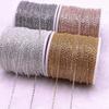 2/5yards Golded/silvered Plated Necklace Chain for Jewelry Making Findings DIY Necklace Chains Materials Handmade