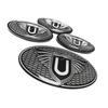 Off Road 4x4 Exterior Accessories 4Pcs Urban Logo Front Grille / Tailgate / Side Window Badge For 2020+ Land Rover L663 Defender R5
