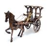 Brass European Horse Carriage Showpiece, Standard, Multicolour, Pack of 1