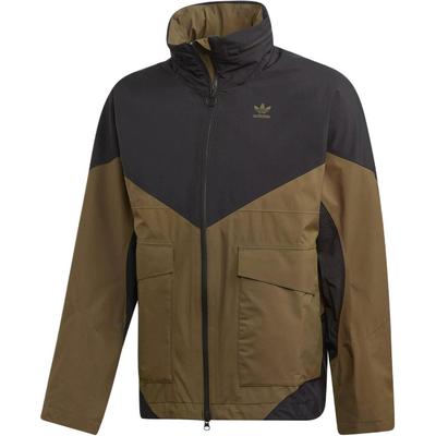 Men's Originals Jackets Men's Brown/Black Stand Collar Moderate Straight Fit