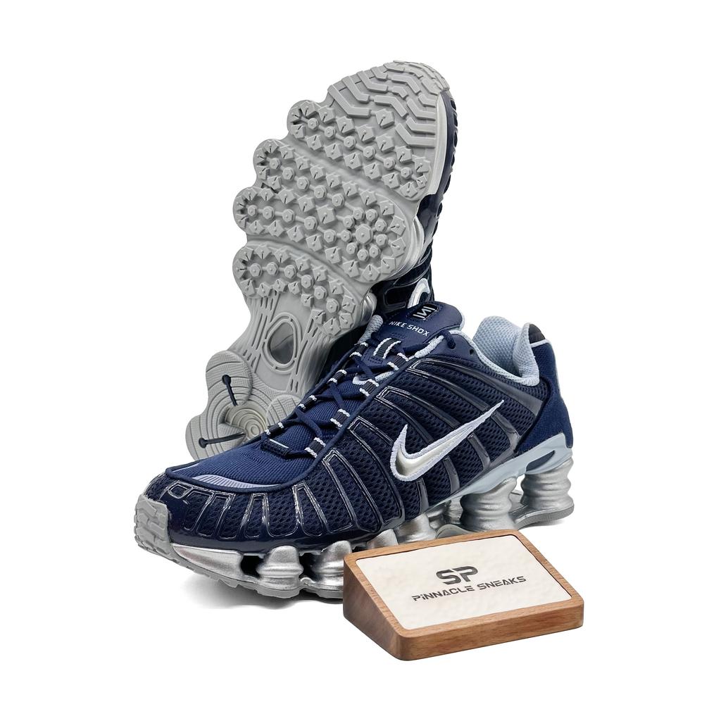 Nike Shox TL Женские Obsidian Light Armoury Blue Flat Silver Metallic Platinum Ретро Механическая Амортизация Беговые Кроссовки IH4481-400