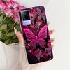 Clear For Vivo V21e 4G V2061 Cover For Vivo Y73 Case Cute Fashion Butterfly Funny Painted Casing V2146 V2212 V2168 V2059