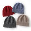 Autumn and winter new cashmere hat women's knitted outdoor warm fashion bag head flanged hat cold hat