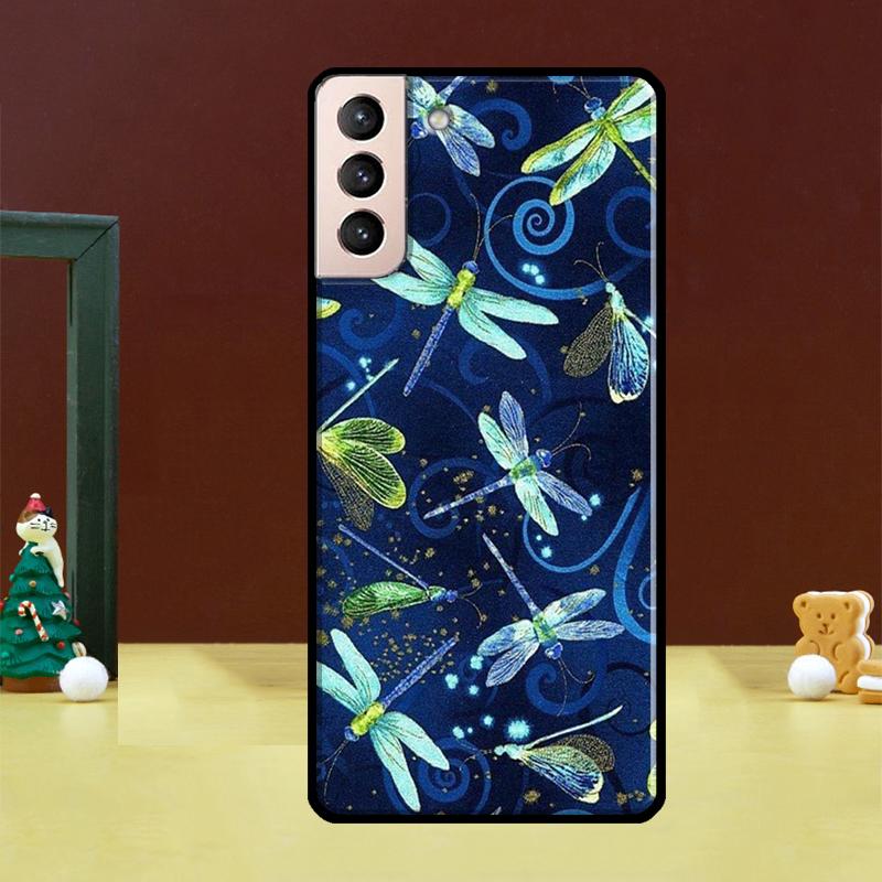 Чехол-Арт с изображением Стрекозы для Samsung Galaxy S23 S22 Ultra S21 Ultra S21 FE S9 S10 Note 10 Plus S20 FE Задняя крышка