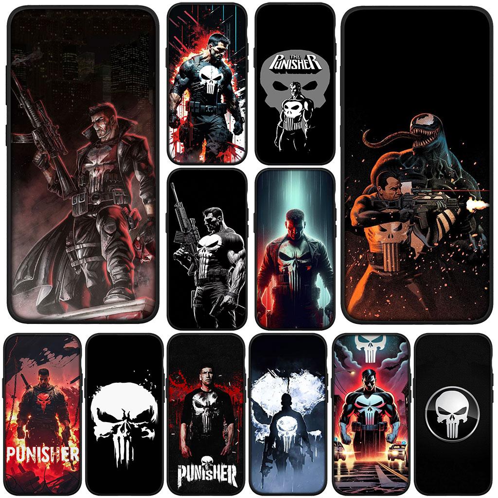 The Marvel Punisher Skull Casing Phone Cover for Samsung Galaxy A56 A26 A36 A10 A20 A30 A31 A32 A50 A51 A52 A53 A33 A12 A14 Case