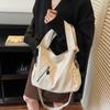 Retro high-end large-capacity handbag women's commuter bag 2025 new simple tote bag versatile crossbody bag