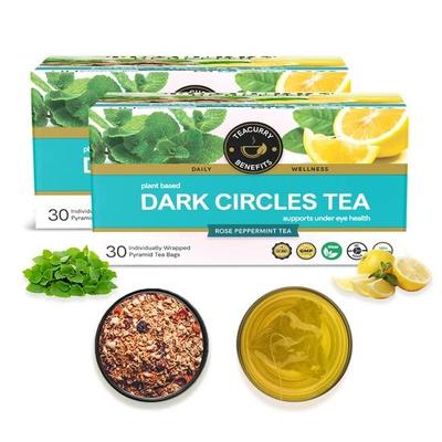 TEACURRY Чай с куркумой от темных кругов (Упаковка на 2 месяца|60 чайных пакетиков)-Помогает питать кожу и устранять темные круги, 100 грамм