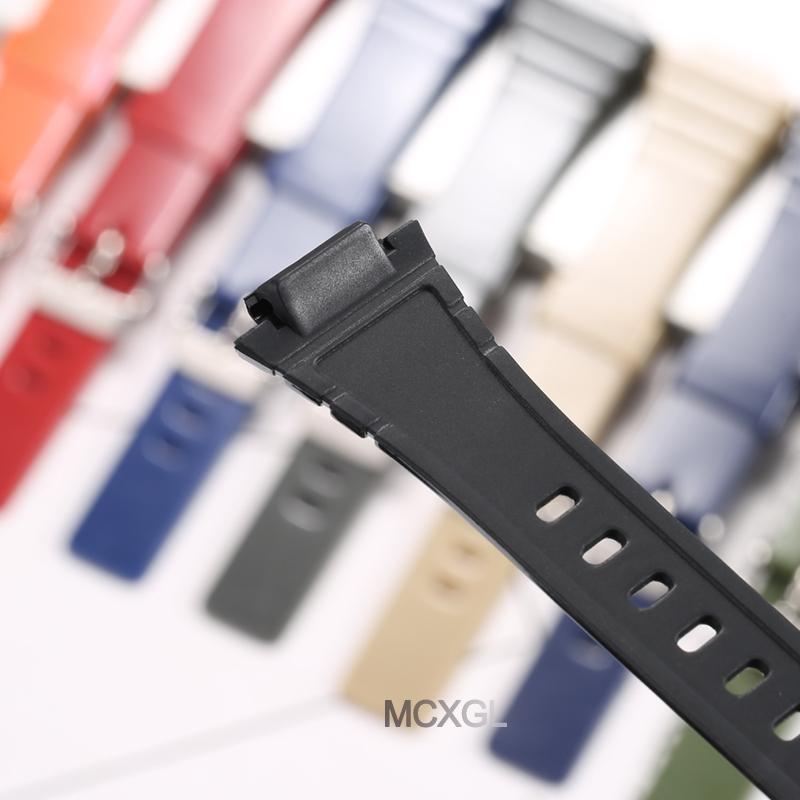 Смоляной ремешок для часов Casio W-215H W215H W-217H F105W F108WH Запасной ремешок 18 мм Водонепроницаемый Спортивные аксессуары для часов