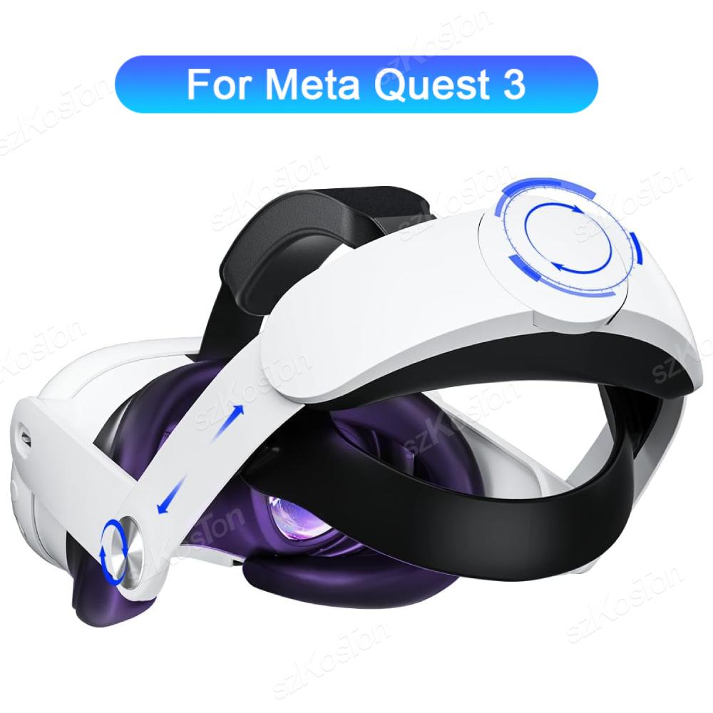 Сменный ремешок Elite для гарнитуры Meta Quest 3 VR, удобный регулируемый ремешок на голову из губки для аксессуаров Meta Quest 3