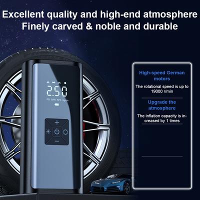 Перезаряжаемый электрический насос для шин 150 PSI, портативный автомобильный компрессор с LED-светом для автомобиля, велосипеда, мяча, автомобильный воздушный компрессор