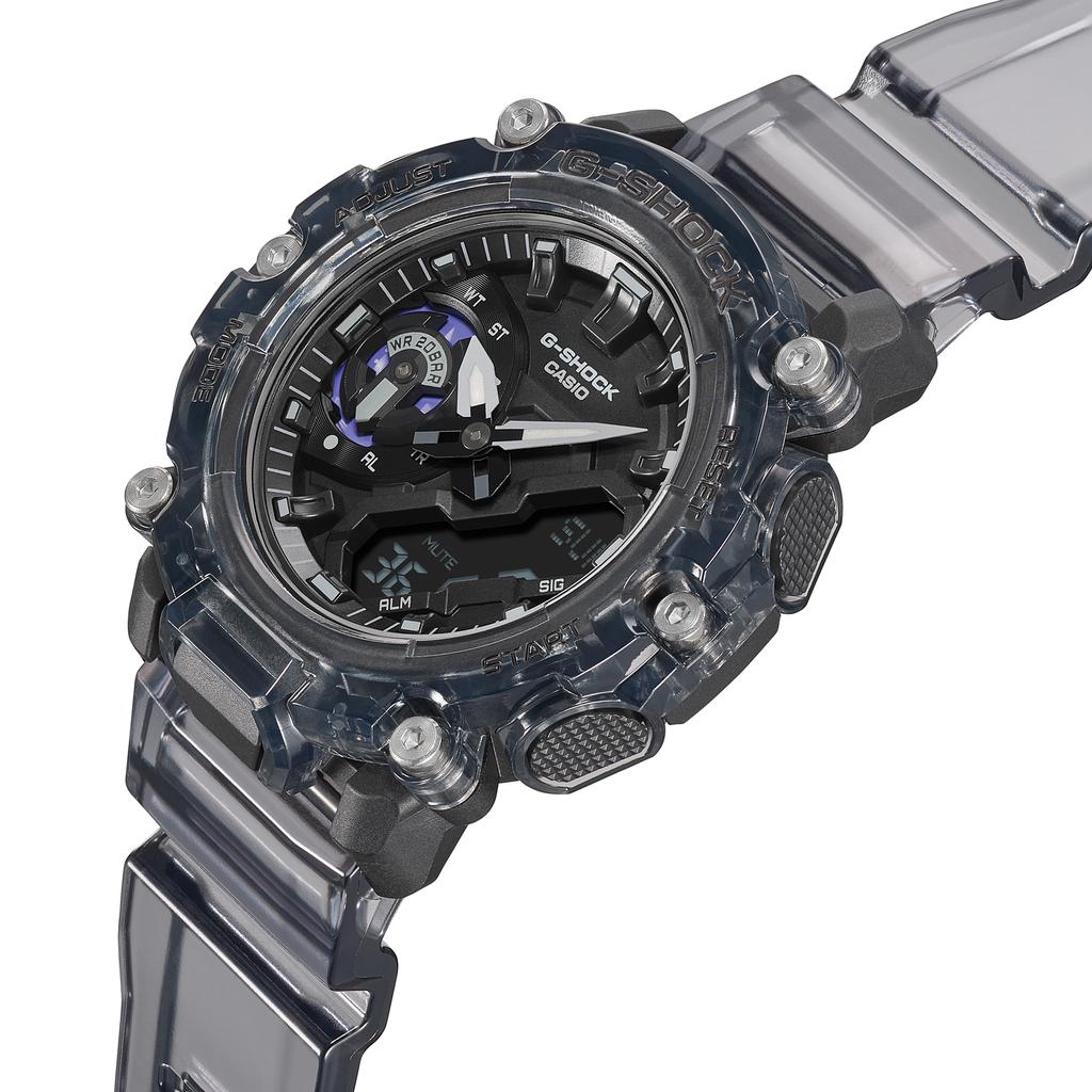 Casio Мужские кварцевые часы GA-2200SKL-8A из смолы, водонепроницаемые 200 м, ударопрочные, цифровые