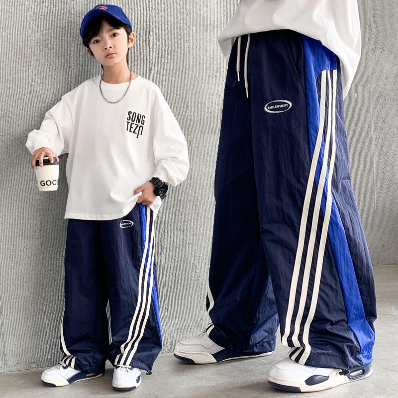 Boys' summer pants thin 2026 new item, mid size children's summer sports quick drying mosquito proof pants, boys' summer fashion trend