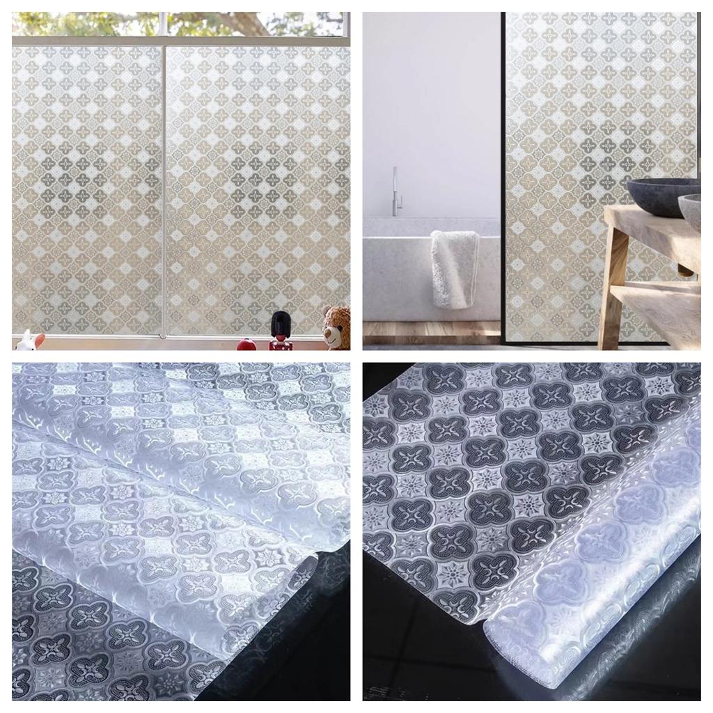 Новый стиль, оконная пленка для конфиденциальности, витражная статическая клейкая стеклянная дверная клейкая пленка, анти-УФ-наклейка на окно с контролем тепла для дома