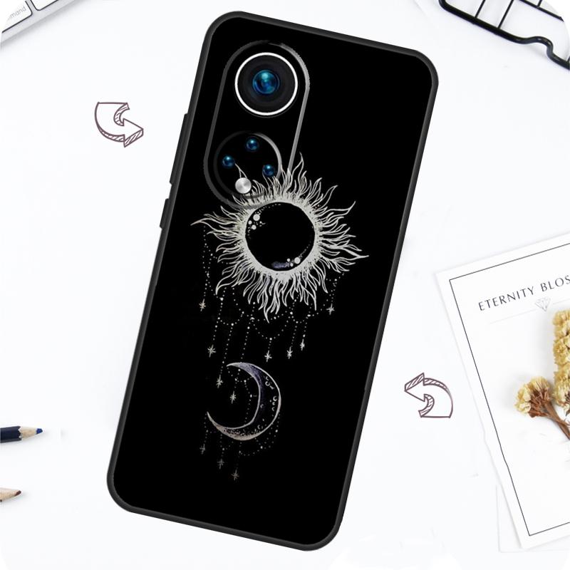 Винтажный Чехол Луна и Солнце Звезды Для Honor Magic 7 Lite 5 6 Pro Honor 200 50 70 90 Lite X8b X9a X8a X8 X9 X9c X9b Чехол
