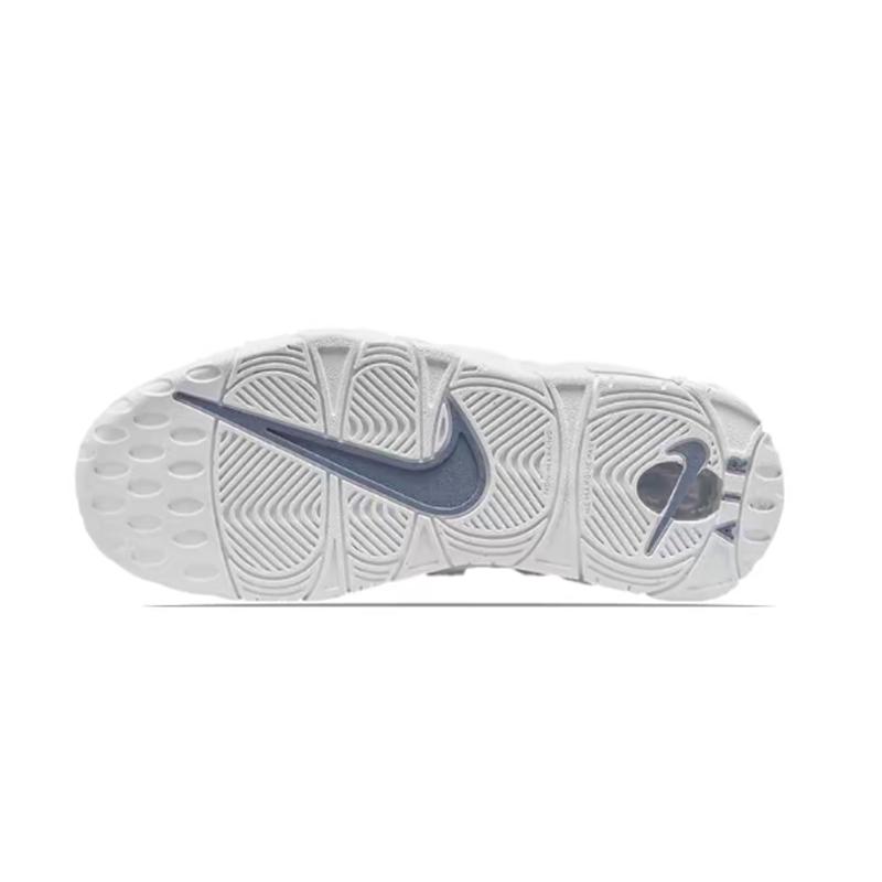 Nike Air More Uptempo Milk White Blue Star, Premium Aesthetic Cushioning Mid top Vintage Basketball Shoes Women's DH9719-100(Team1625-)