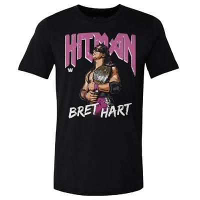 Мужская черная футболка 500 Level Bret Hart Hitman