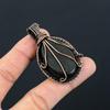 Abalone Shell Gemstone Чистая медная проволока Обернутая ювелирная подвеска ручной работы