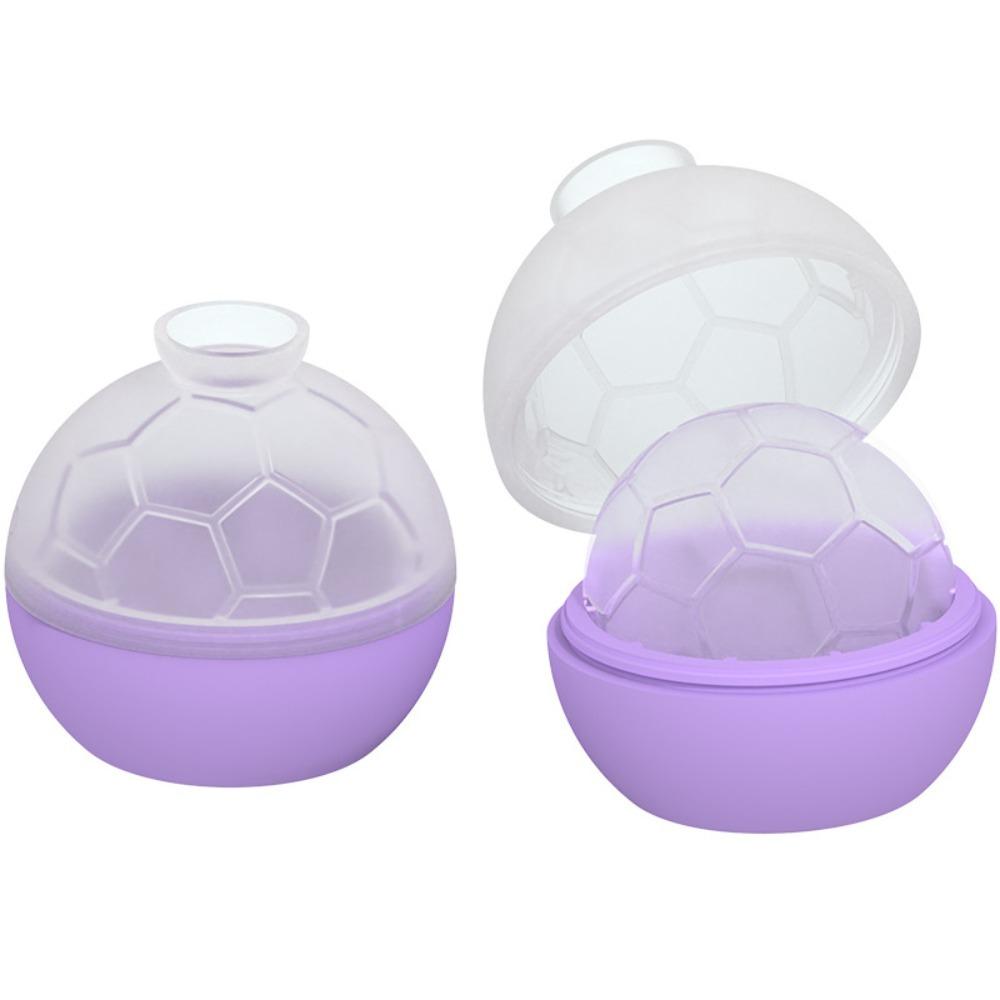 2PCS Non-stick Soccer Ice Cube Mold Silicone Ice Ball Maker Football Ice Tray  Refrigerator