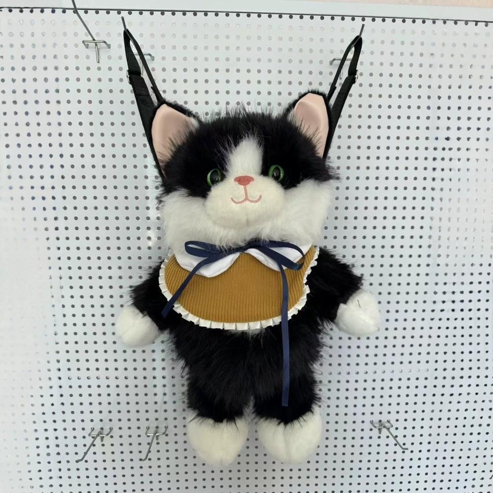 Soft Plush Plush Ragdoll Cat Backpack Simulated Ragdoll Cat Crossbody Bag Travel Storage