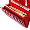 Лакированный женский кошелек из натуральной фактурной кожи CANPELLINI Wallet 21609 Красный