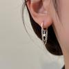 Двухслойные серьги-звездочки с кисточками, персонализированные серьги нейтрального оттенка с перекрестными границами, женская цепочка, пряжка в форме звезды, удлиненный стиль.