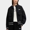 Fila Удобный свитер с капюшоном и длинным рукавом женский топ черный F11W518506FBK