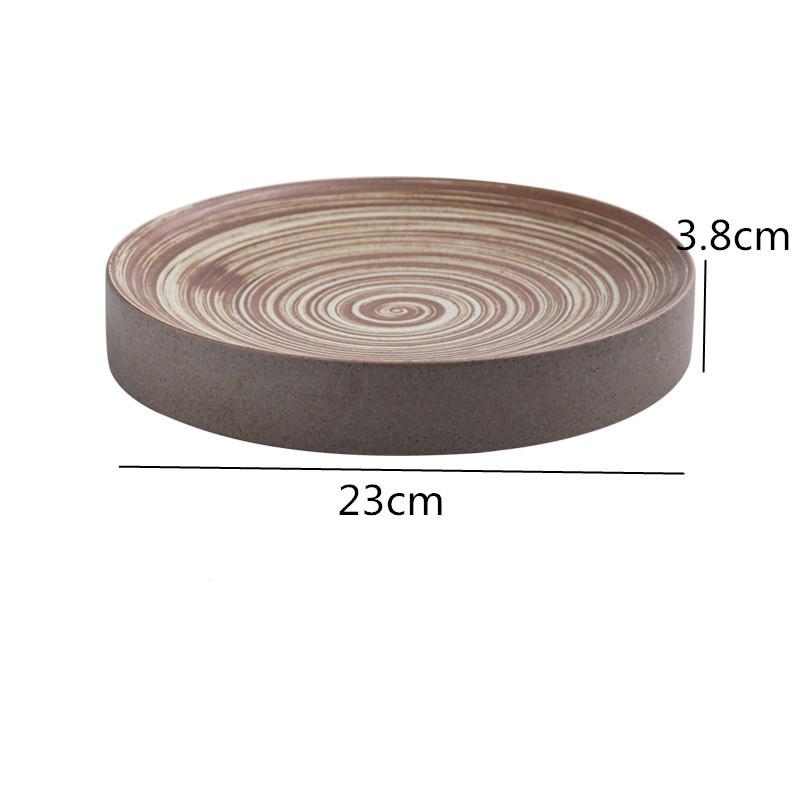 Круглая обеденная тарелка Керамические тарелки Блюда в западном стиле Тарелка для стейка Тарелка для десерта Фруктовая салатница Поднос для закусок Посуда для гостиниц