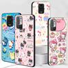 Милый Чехол Hello Kitty KT Cat для Xiaomi Redmi 10A 10C 9C 12C 9A 9i 10 12 9 Prime 9T K40 Pro Черный Мягкий ТПУ Чехол для Мобильного Телефона