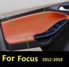 OVCN5 For Ford Focus 2012 13 2014 2015 2016 2017 2018 Microfiber Front /Rear Door Panel Armrest Leather Cover Protective Trim