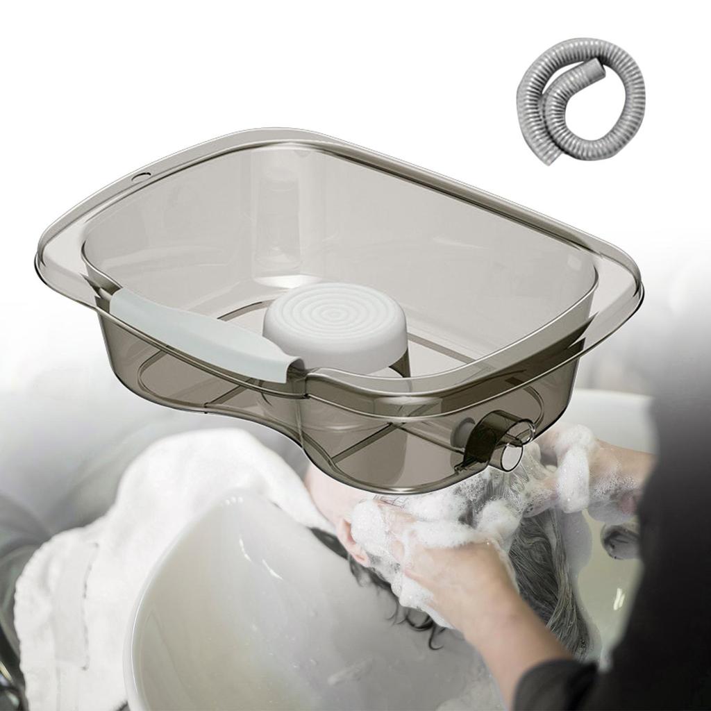 Шампунь для мытья волос со сливным шлангом, высокая прозрачная портативная чаша для мытья посуды