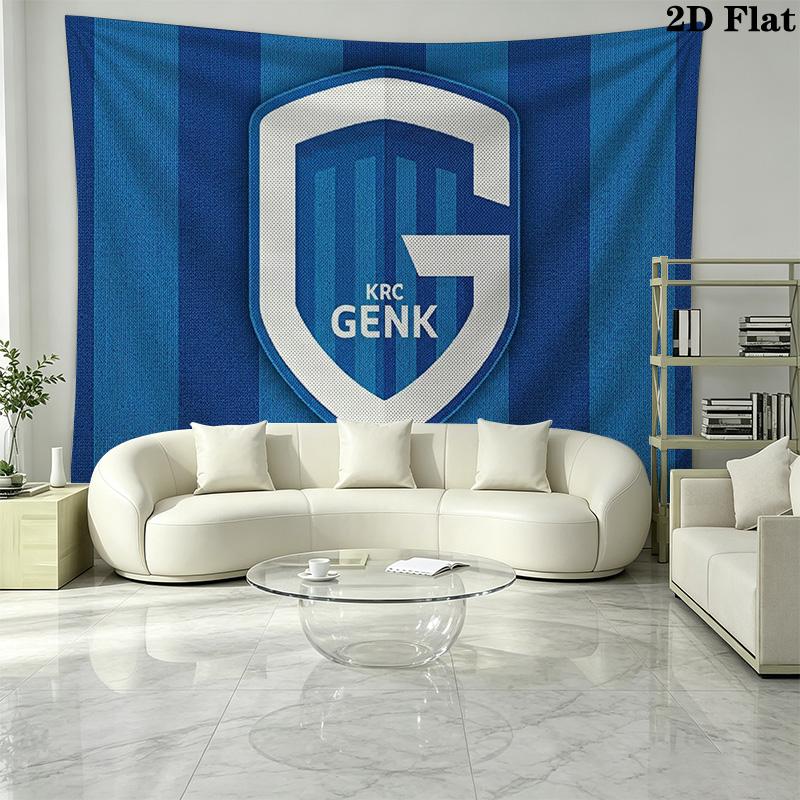 KRC Genk Wall Tapestry Aesthetic Wall Hanging Printed Fabric Blanket Decorative Tapestries for Bedroom Living Room Home Decor