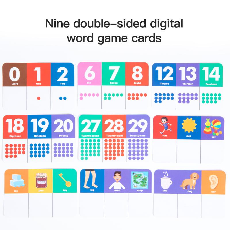 Раннее образование Английский Цифровое познание Штамповочные блоки Познавательная форма Цвет Животное Настольная игра Развивающие игрушки Для детей