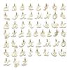 26Pcs Gold A-Z Letters Alphabet Charms Pendant Diy Jewelry Making Accessories