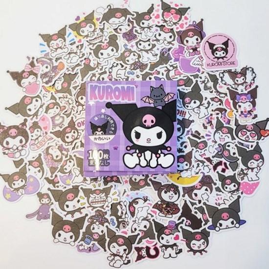 Sanrio Daku Stickers 100 Sheets Cinnamoroll My Melody Kuromi Luffy Kitty 5 Types, 1 Kitty Pack (100 Sheets), 1 Piece, a Popular Character In Korea