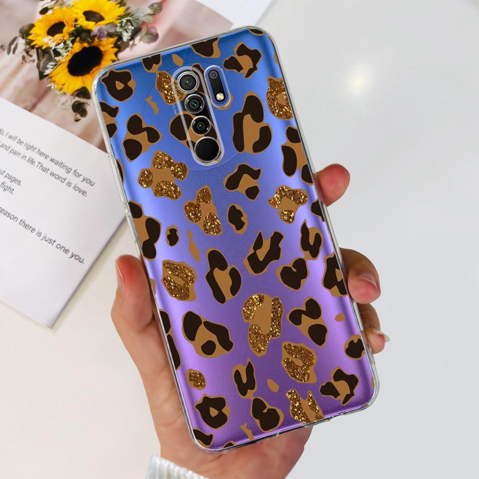 New For Xiaomi Redmi 9 Case Cute Cat Luxury Flower TPU Soft Silicone Clear Cover For Xiaomi Redmi 9 9A 9a 6.53"Bumper Phone Case