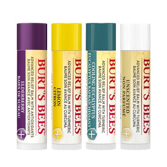 Burt's Bees Advanced Relief Lip Balm Unscented 4.25g 4 Types, Choose 1, Korean Cosmetics