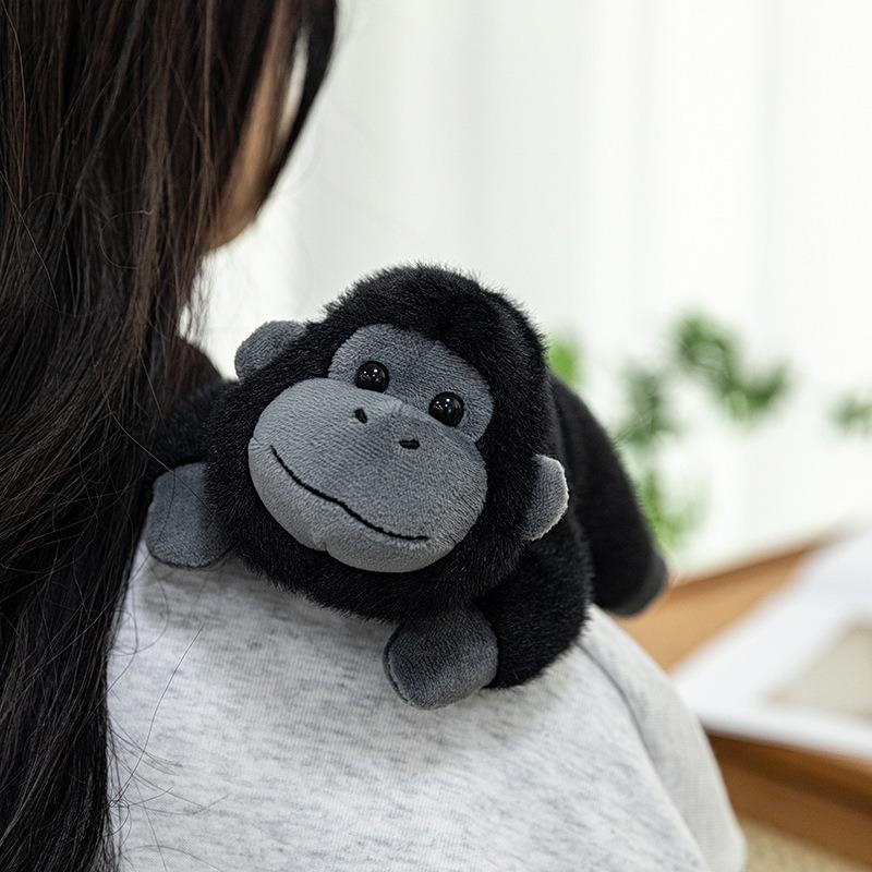 Chimpanzee Plush Toy Gorilla Plushie Doll Office Decor Cute Cartoon Stuffted Animal Plushie Toy Home Decoration Gift for Friends
