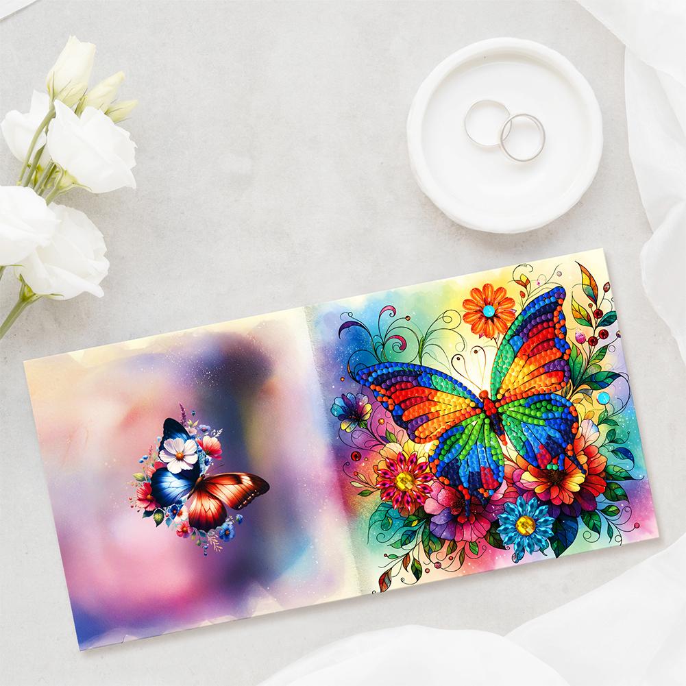 12PCS DIY Animals Pattern Diamond Painting Greeting Card Set Diamond Art Greeting Cards for Birthdays Thanksgiving and Holidays