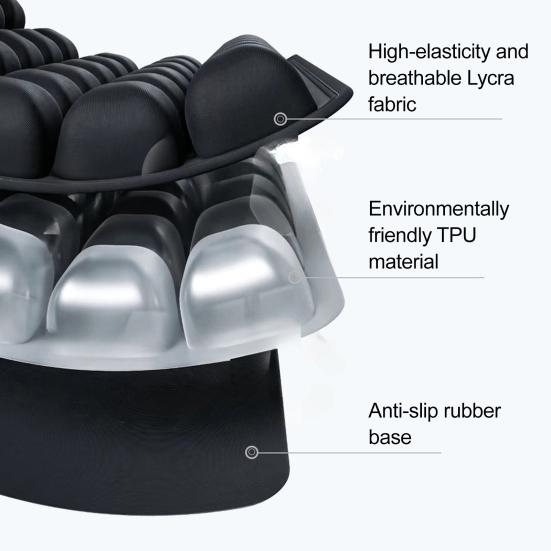 Подушка для путешествий 3D Air надувная подушка для сиденья с нескользящей подошвой Эргономичный дизайн Дышащая регулируемая портативная подушка для путешествий