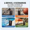 Vehicle Tire Inflator with Digital Screen and Button Control, Electric Air Compressor for Car and Motorcycle Users