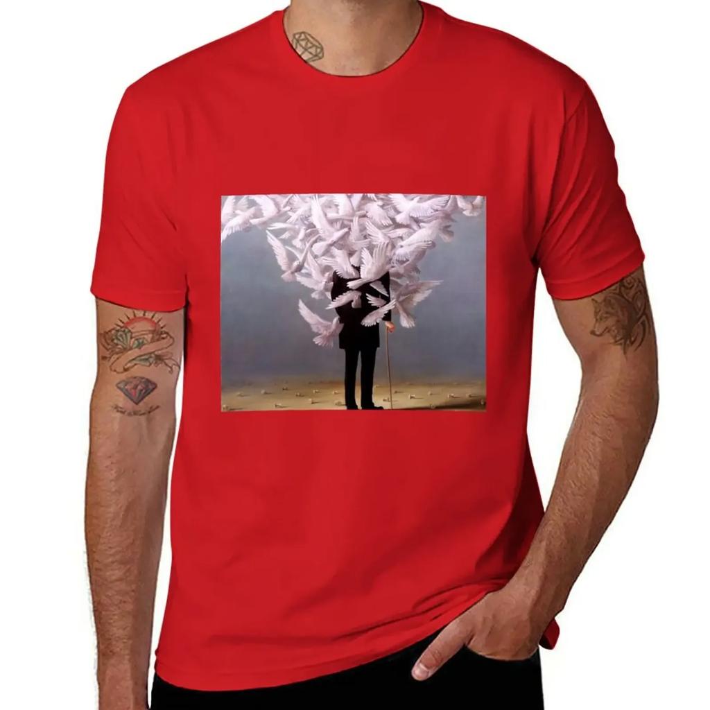 René Magritte Art Exhibition Poster, Vintage Art, Abstract Poster, High Quality Art Print T-Shirt plus sizes t shirts for men
