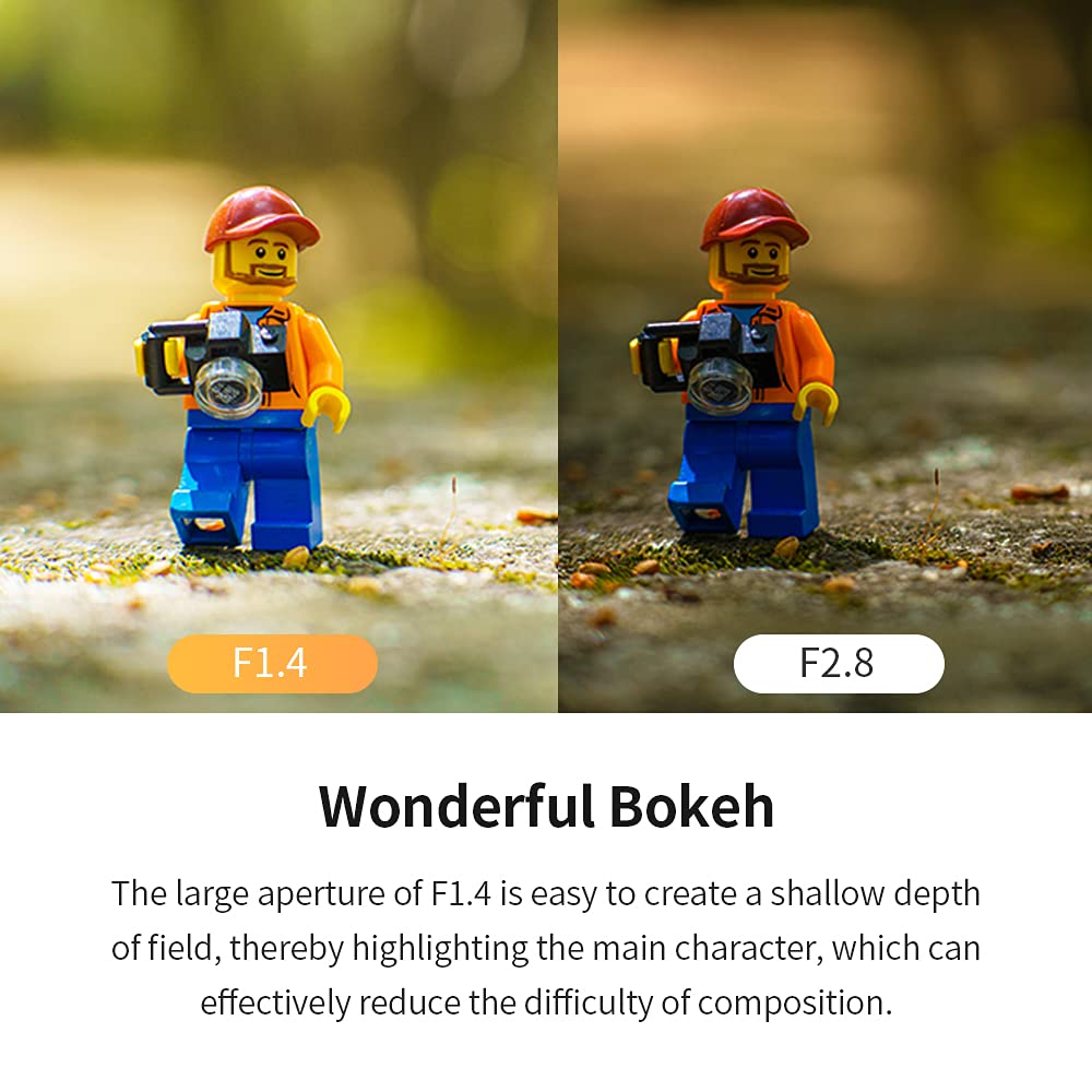 7artisans 55mm Mark II Manual Focus Lens for Sony Mirrorless Including the and F1.4 APS-C E-Mount Cameras, NEX-6, NEX-7, A3000, A5000, A5100, A6000,