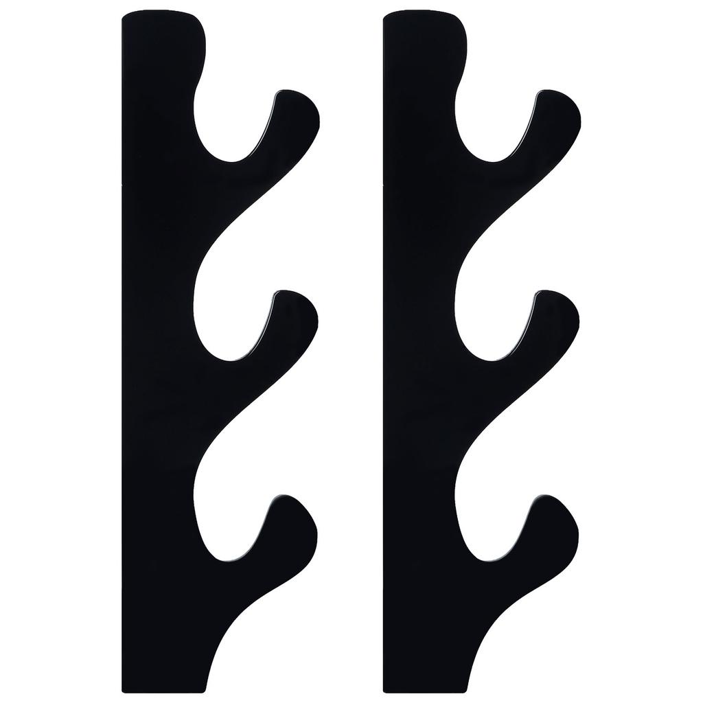 1 пара подставок для мечей акриловая трехслойная настенная подставка для демонстрации мечей подставка для всех мечей черная