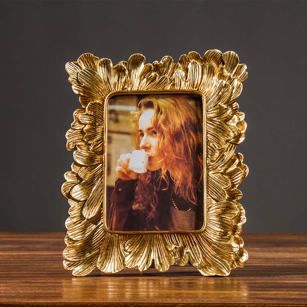 Retro Gold Decoration Photography Props Desk Picture Display Photo Frame Home Decor Party supplies