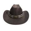 Западная ковбойская шляпа мужская и женская осенняя и зимняя джазовая шляпа европейский и американский стиль бычьей головы аксессуары шляпа джентльмена с широкими полями цилиндр