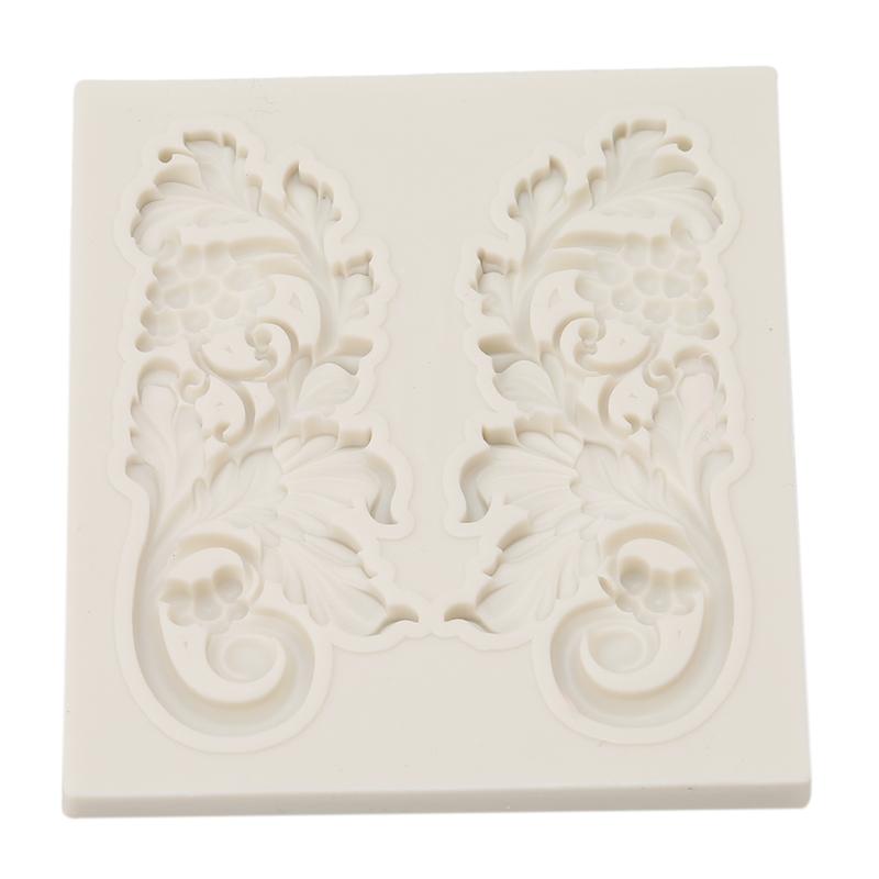 Винтажная рельефная силиконовая форма для кружева, форма для гампасты, шоколада, глины, конфет, инструмент для украшения торта, бордюр для торта, форма для мастики