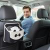 Backseat Trash Can Soft Storage Bag Box Auto Backseat Caddy Organizer For Family Friends Mobile Phones Files Toys Snacks