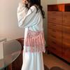 Fashion Casual Cotton Bag Hollow Tassel Beach Bag Flap Hand Woven Bag Cotton Rope Shoulder Crossbody Bag For Women